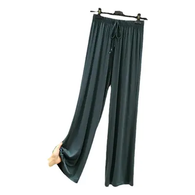 Women's Modal Wide-leg Pants Solid Color High Waist