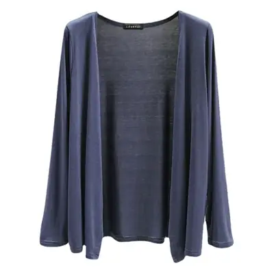 Women's Light Blue Modal Shoulder Cardigan 2023 Summer
