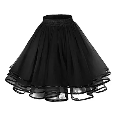 Red Three-Layer Ribbon Support Skirt for Girls