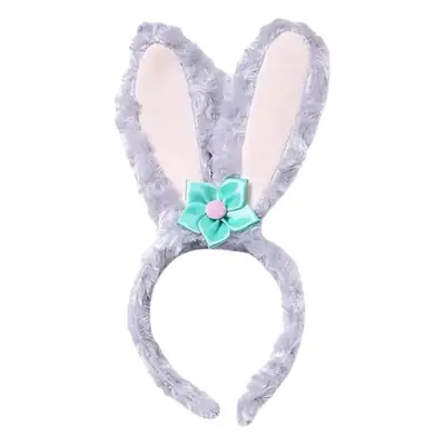 Cute Plush Rabbit Ear Headband Purple