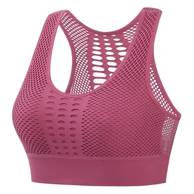 Hdoxia Breathable Mesh Light Sports Bra Shockproof Vest Push-Up Fitness Running Yoga Shaping Beautiful Back Bra