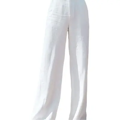 Linen Wide Leg Pants for Women Summer Loose Slimming