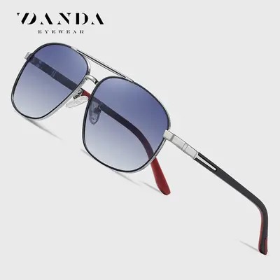 New Men Square Frame Metal Sunglasses 2021