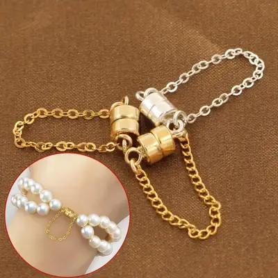 US 14K Gold Anti-Drop Chain Necklace with Magnet Buckle