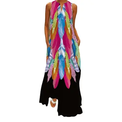 2026 Summer V-Neck Sleeveless Dress for Women