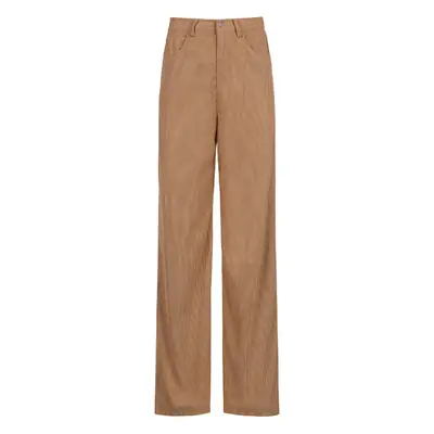 Wide Leg Green Casual Pants for Women Plus Size