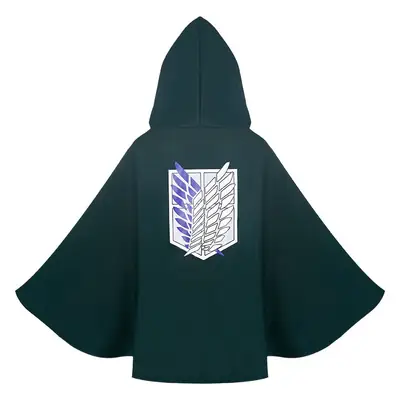 Titan Cloak Green Hooded Costume Survey Corps Gold Key Design