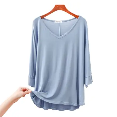 2023 Cotton T-Shirt Women Plus Size Loose Fit