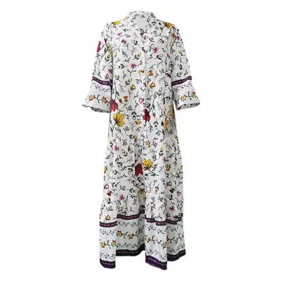 Women's Printed Long Dress 2025 Autumn Winter Boho Style