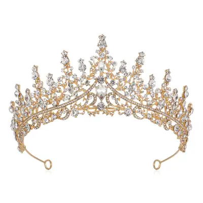 Purple Crystal Alloy Wedding Headband Crown