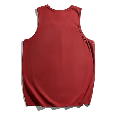 Amikhaji Retro Red Sports Vest Undershirt for Men