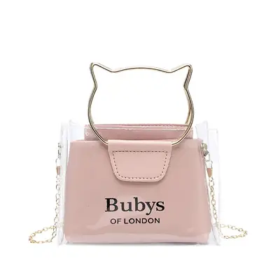 Transparent Cat Design Shoulder Bag Set of 4