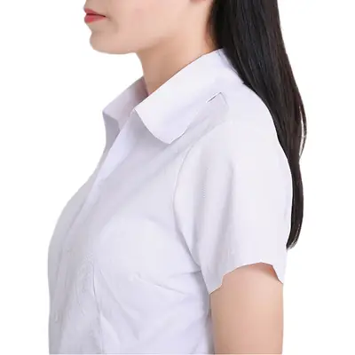 Women White Shirt Long Sleeve Formal Workwear