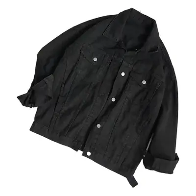 2025 White Cotton Lapel Jacket Korean Style