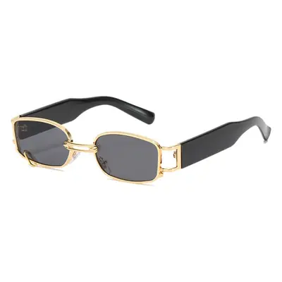 Women's Blue Lensed Korean Sunglasses White Gold Frame