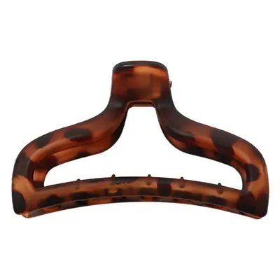 Qiyue French Retro Leopard Print Hair Clip 20g 9cm