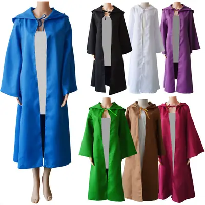White Medieval Death Cloak Hooded Coat for Girls