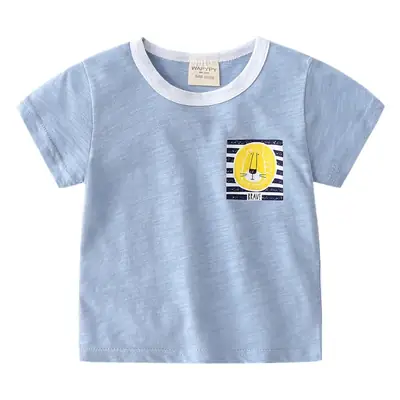 Boys Blue Cartoon T-Shirt 2022 Summer