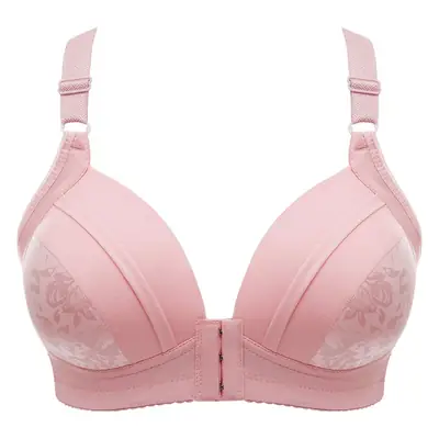 Factory Direct Supply No Steel Ring Thin Front Buckle Bra Large Size Comfortable Gather Bra Underwear