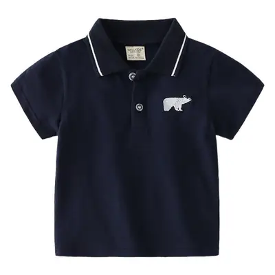 Cute Cartoon Polo Shirt for Boys 2026 Summer Cotton