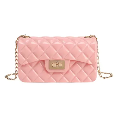 Blue Diamond Jelly Crossbody Bag for Women