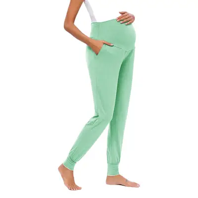 Women's New Maternity Yoga Pants Light Purple