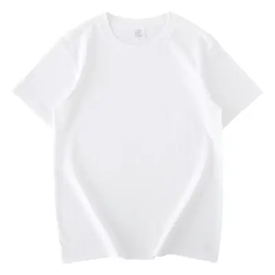 White American Heavy Cotton Round Neck T-Shirt 260g
