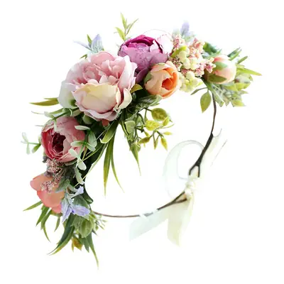Hawaii Floral Hair Band for Women Bridal Travel Use