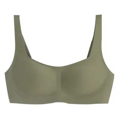 metwo French Style Small Square Collar One-character Collar Air bra without Steel Rings Thin Gathering Collapsible Emulsion bra Underwear for Women