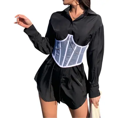 Mesh Chain Chest Support Waist Belt Women 2021