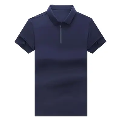 Men's Maroon Cotton Zipper Polo T-Shirt Slim Fit