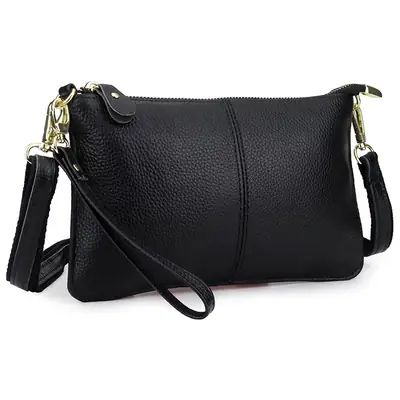 Women's Genuine Leather Crossbody Bag Brown