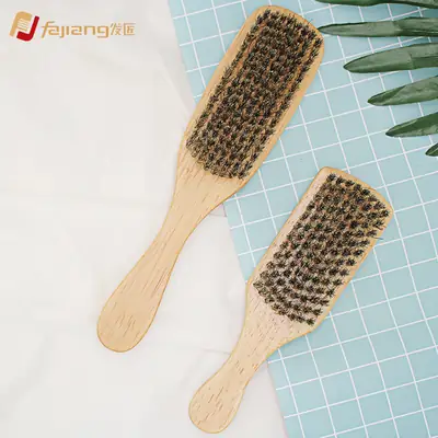 Men's Bristle Nylon Beard Brush for Broken Hair Cleaning