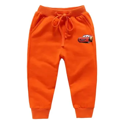 2023 Kids Yellow Car Print Trousers Medium Small