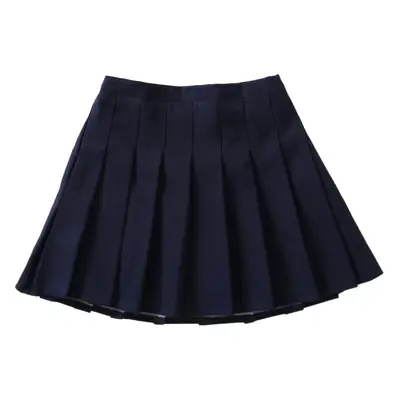 Girls Navy Blue Pleated Skirt Summer Wear