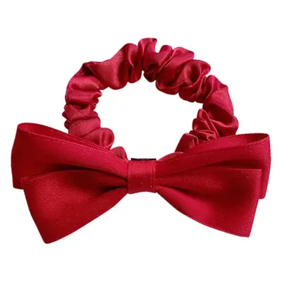 Black Bow Hairband for Girls, Sweet Rubber Band, Large Bow