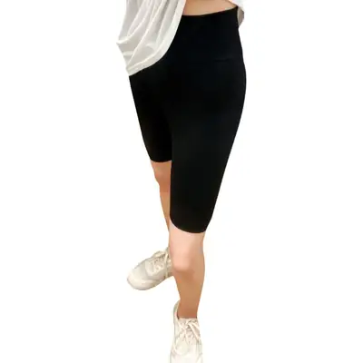 Women Black Stretch Yoga Pants Summer Leggings