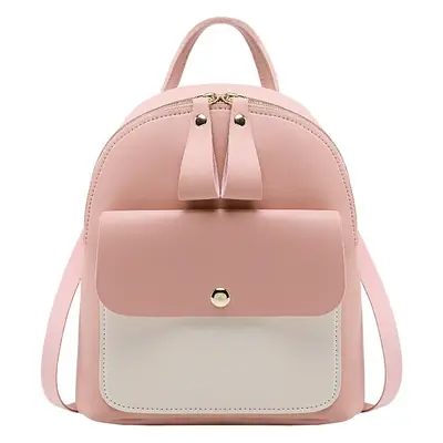 Pink Crossbody Korean Style Backpack for Women
