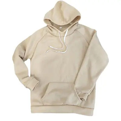 Women Fleece Hoodie Sweatpants Beige Winter Casual