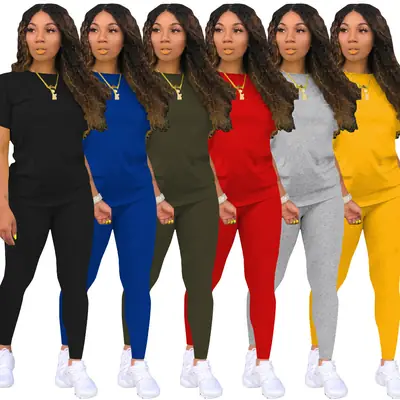 2025 Green Solid Color Casual Two-Piece Suit for Women