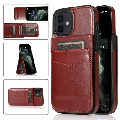 Red Leather Mobile Phone Case for iPhone X S20