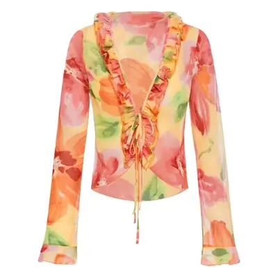 2024 Summer Printed Long Sleeve T-Shirt with Strap