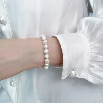 7.5-8.5mm Freshwater Pearl Bracelet for Women