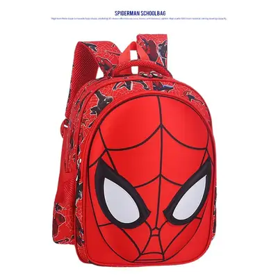 Elementary School Student Schoolbag Boy Backpack Spider Facial Makeup Kindergarten Schoolbag 1-3-6 Grade Cartoon Schoolbag 3D Model