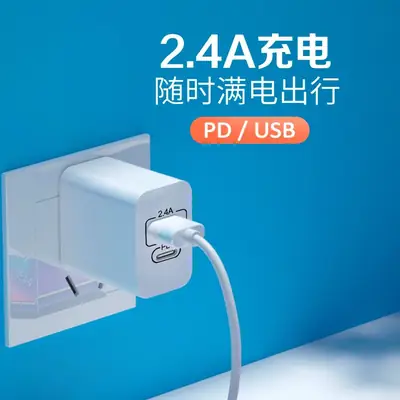 2.4A PD USB Fast Charging Head for Mobile Phones