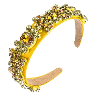 Golden Crossbody Band with Color Diamonds Full Diamond Design