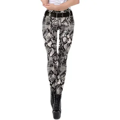3D Digital Printed Tiger Leopard Leggings Women