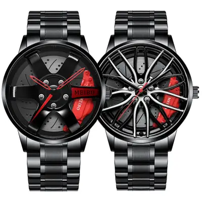 Official full-automatic movement watch men's vacuum plating wheel style non-mechanical watch new generation of hair