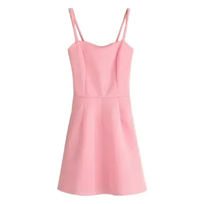 Black Slimming Inner Strap Dress for Women