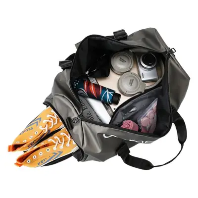 Maroon Portable Travel Bag Large Capacity Sports Yoga Fitness Bag